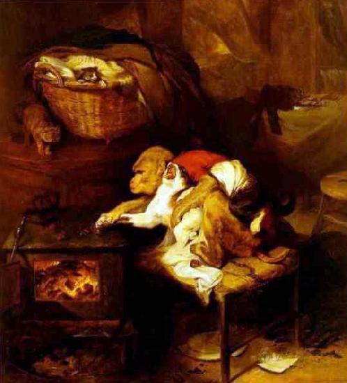 Sir Edwin Landseer The Cat's Paw oil painting image